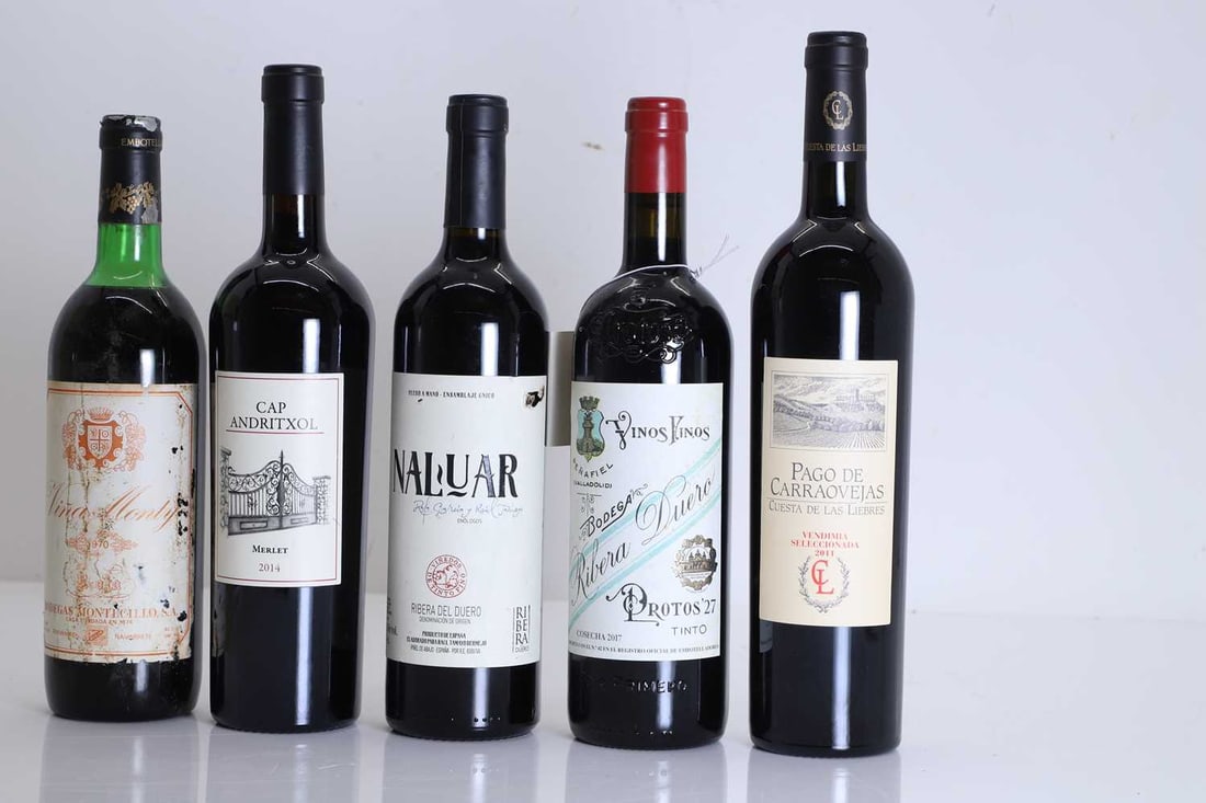 A selection of Spanish red wines,: A selection of Spanish red wines, assorted makers and vintages, as per photographsShipping Disclaimer: Please note we cannot guarantee condition of contents or quality of storage. No returns will be