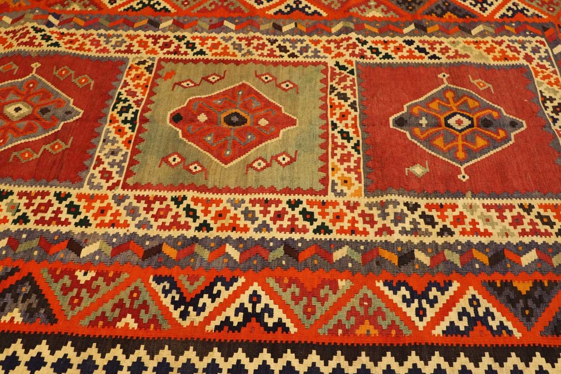 A South West Persian Qashgai kilim, - 15
