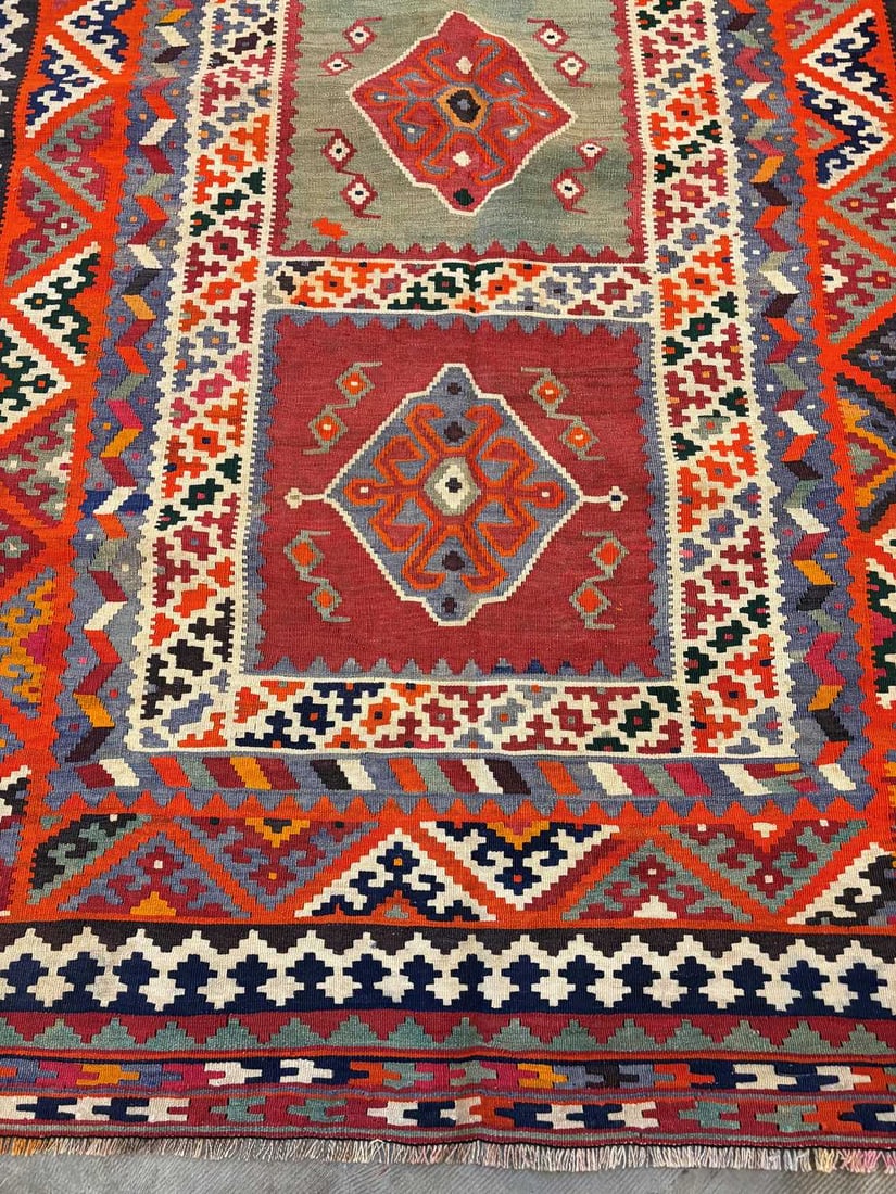A South West Persian Qashgai kilim, - 4