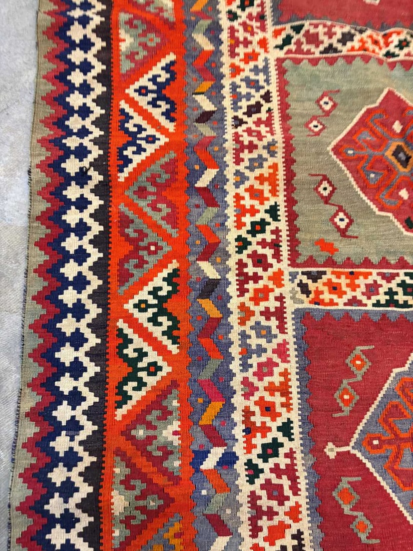 A South West Persian Qashgai kilim, - 9