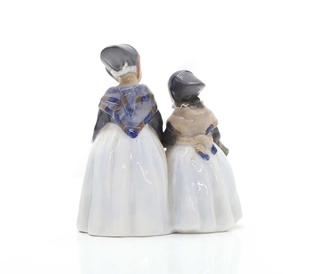 A Royal Copenhagen figure of two children, - 2