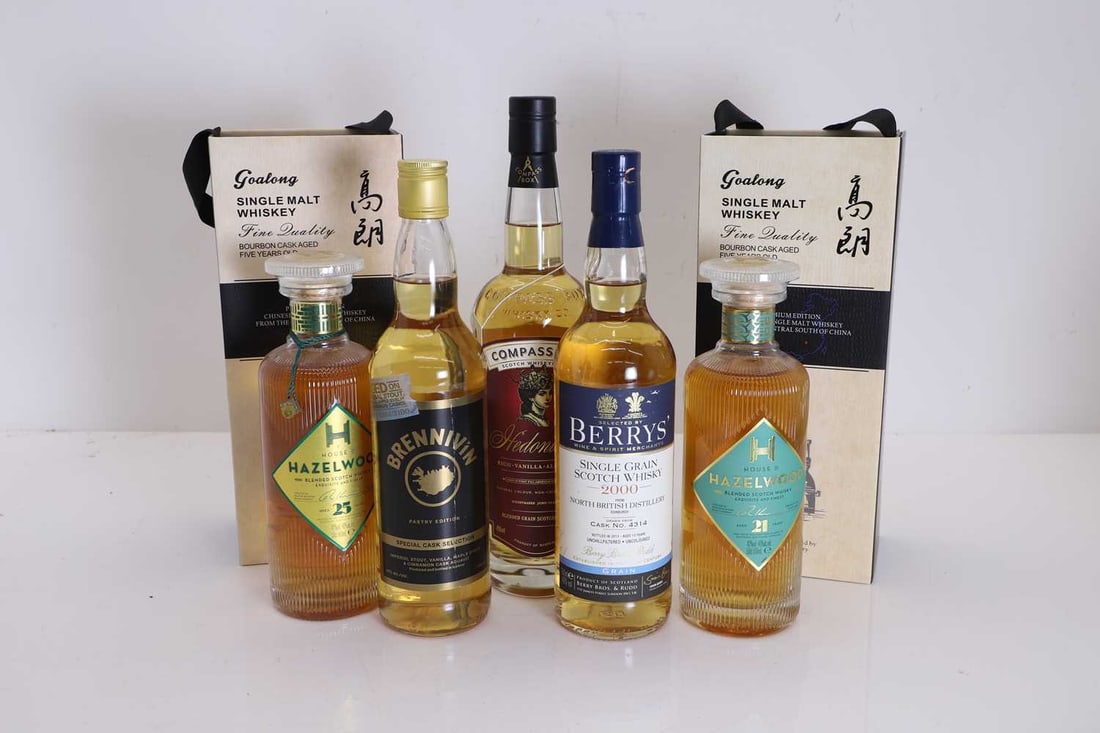 A selection of Scotch whiskies, (1 of 3)
