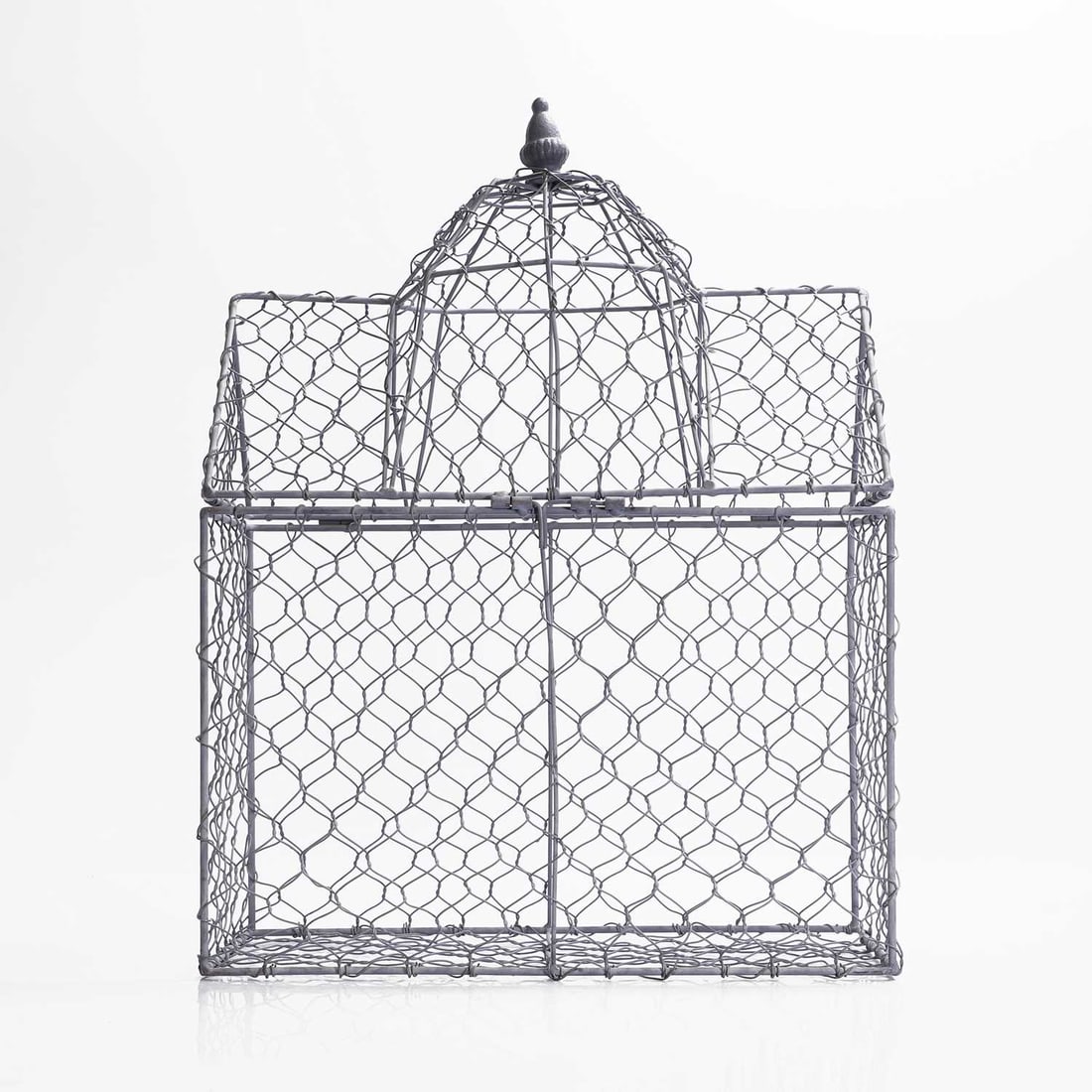 An ornamental wire birdcage, of recent manufacture, (1 of 6)