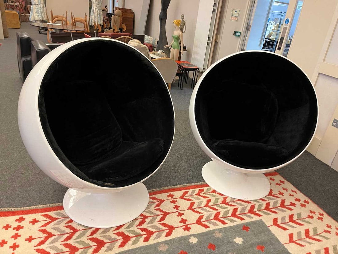 After Eero Aarnio, a pair of ball chairs, - 16