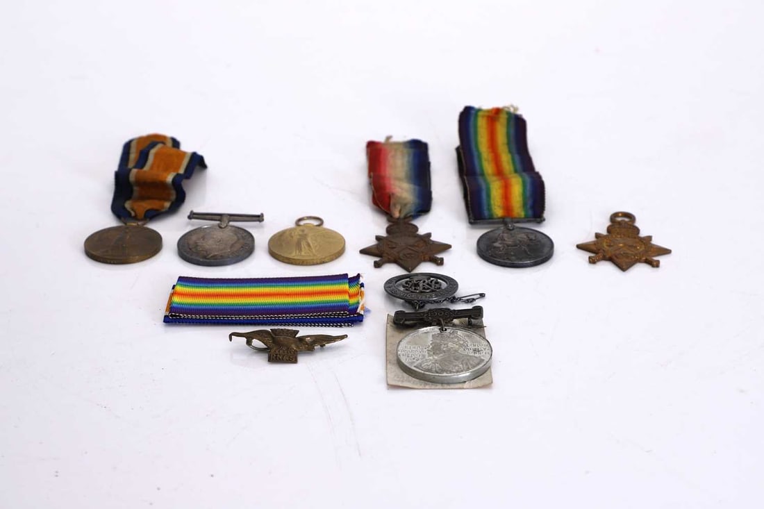 A collection of WW1 medals, (1 of 4)