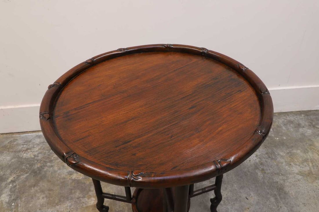 A Chinese hardwood side table, 20th century, - 2