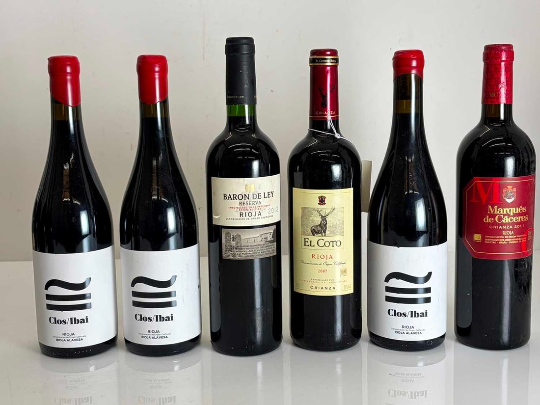 A selection of Spanish red wines, - 2