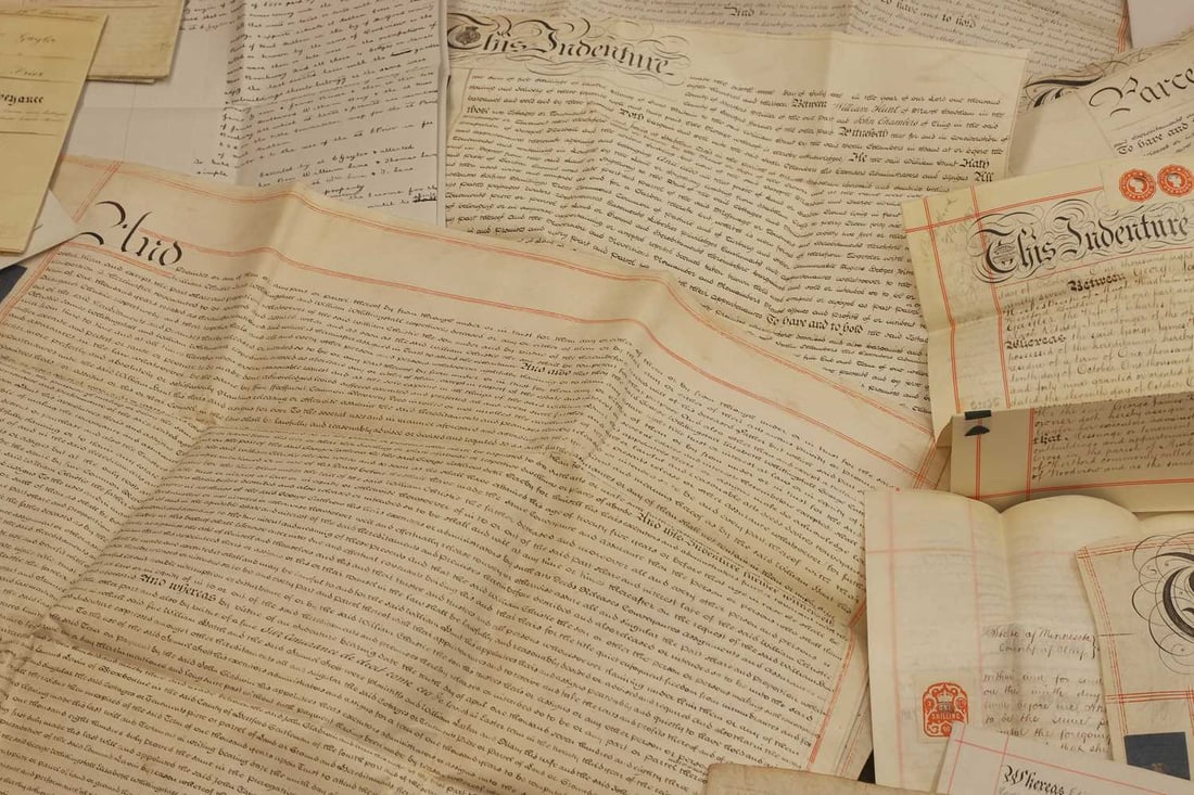 A collection of deeds and indentures, 18th century and later, - 6