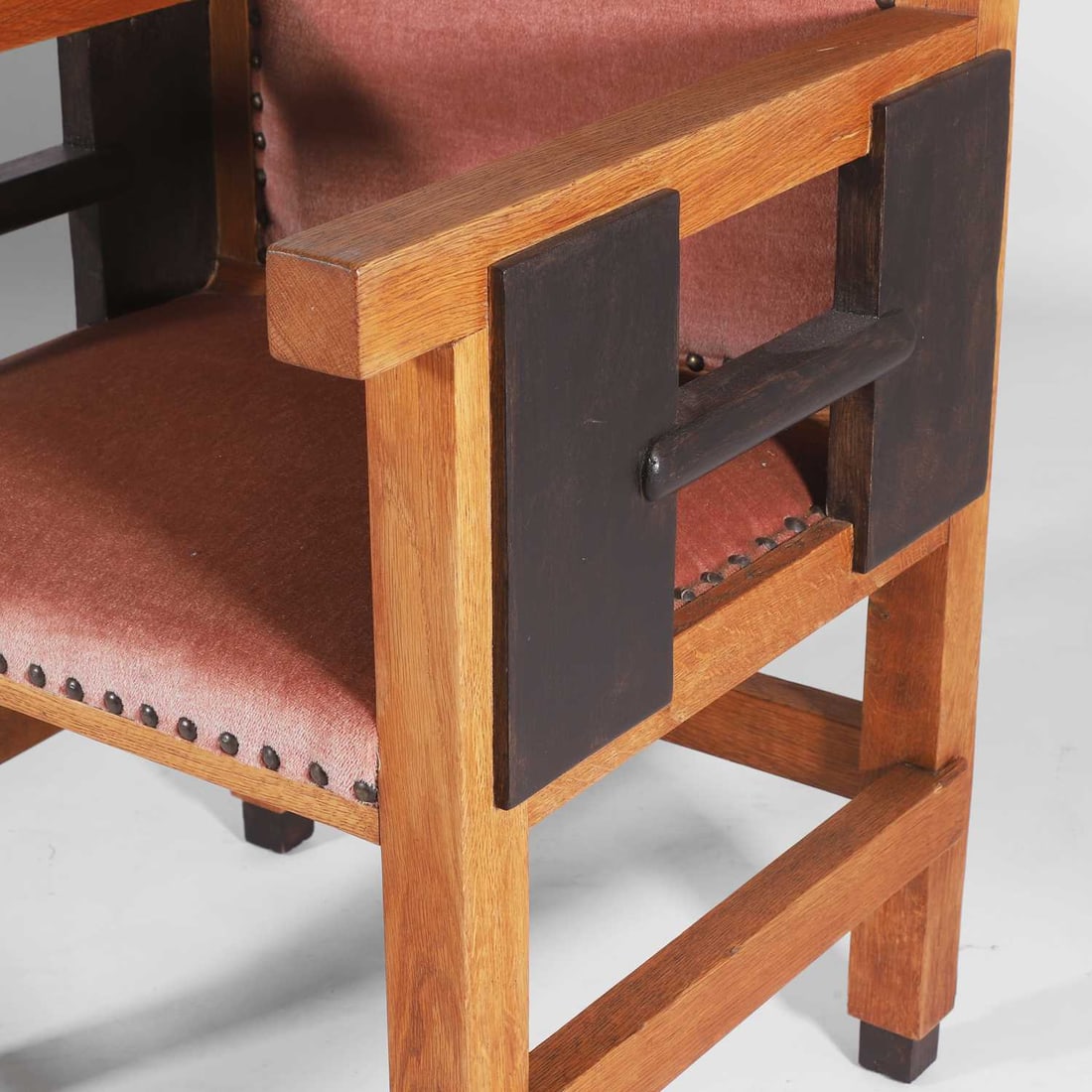 Jacques L Grubben (Dutch, 1884-1964), pair of Dutch Art Deco armchairs, - 5