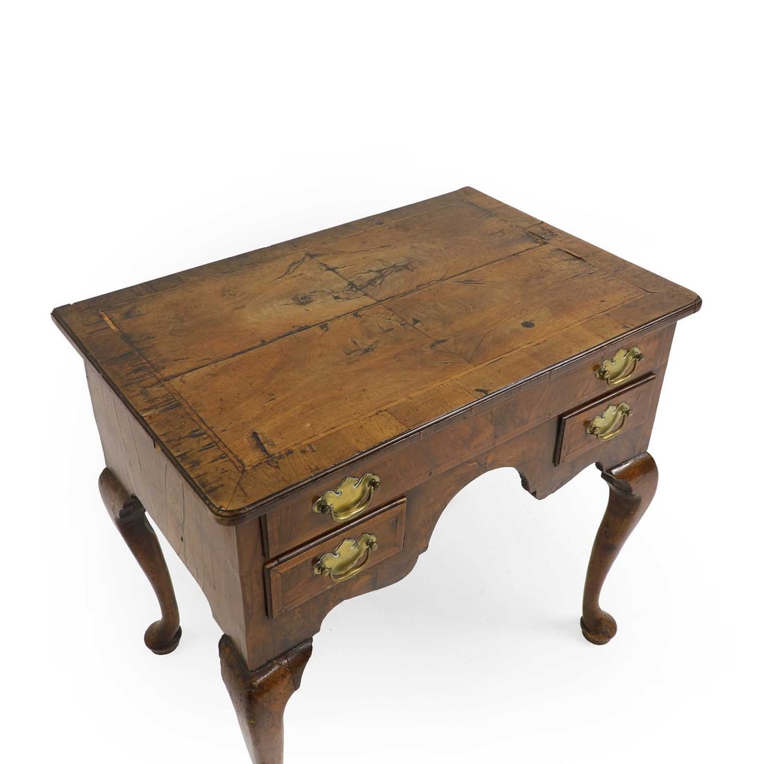 A late George II walnut lowboy, circa 1760, - 2
