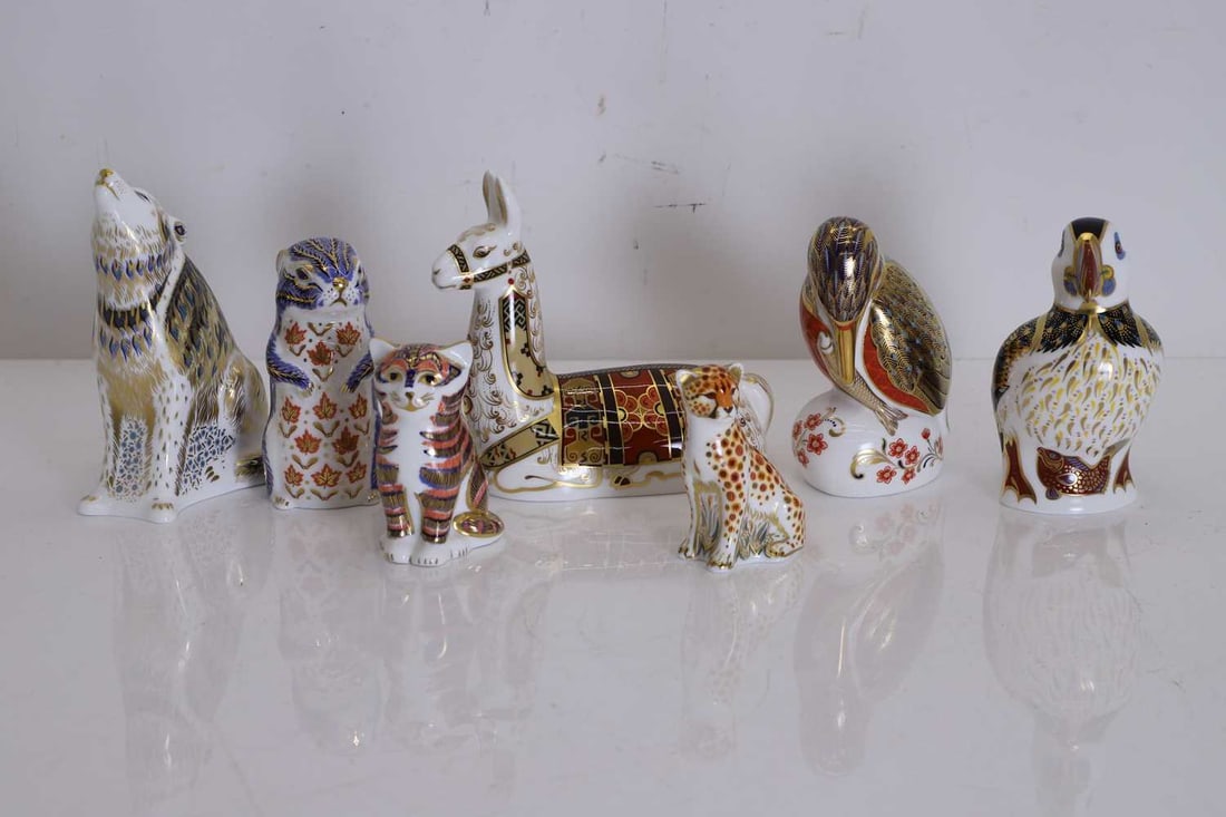 A collection of fourteen Royal Crown Derby paperweights, of modern manufacture, - 5