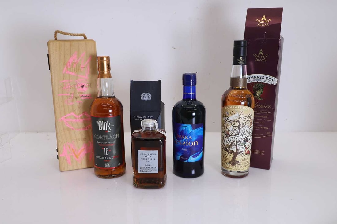 A selection of whiskies, - 2