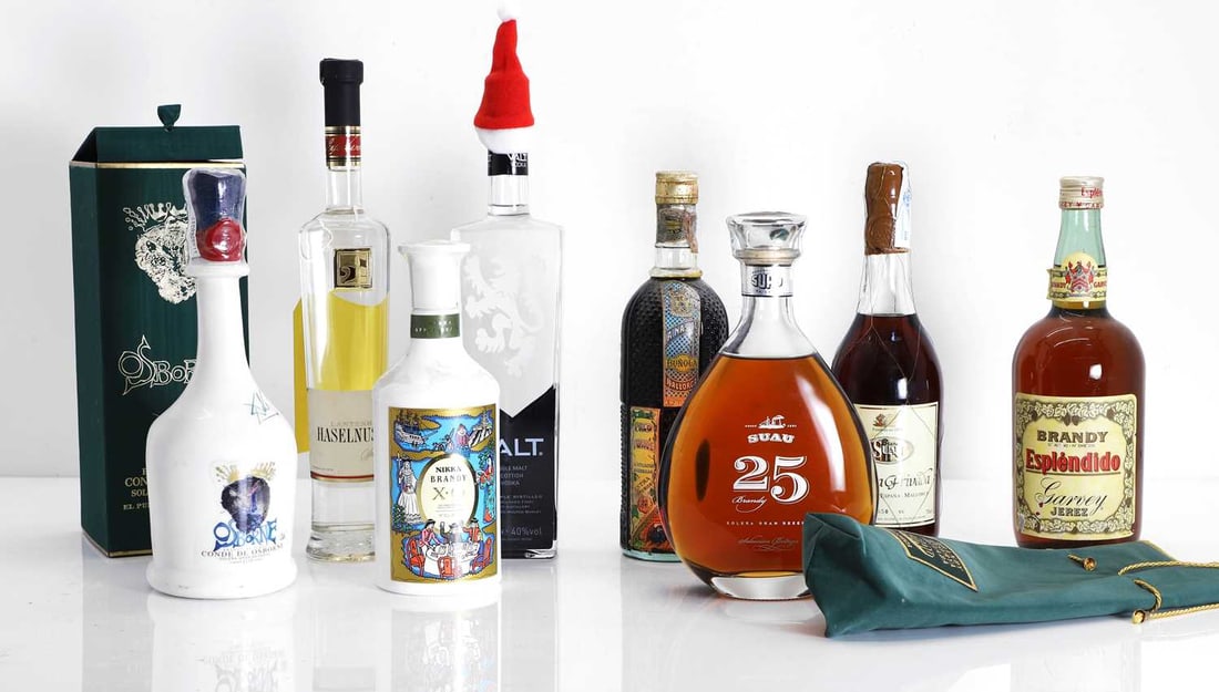 A selection of spirits,: A selection of spirits, including brandies and liqueurs etc., as per photographs (8 bottles in total)