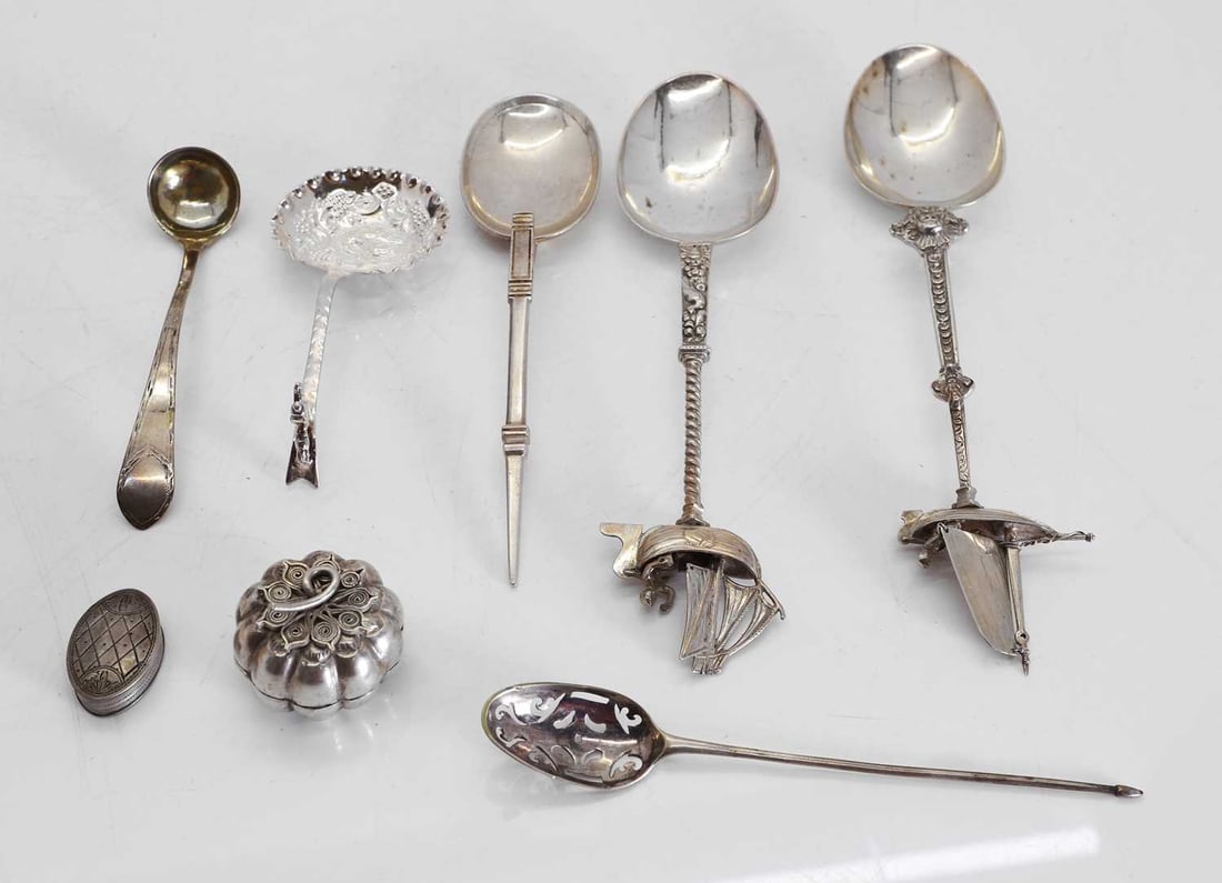 A collection of silver, various dates and marks, (1 of 1)