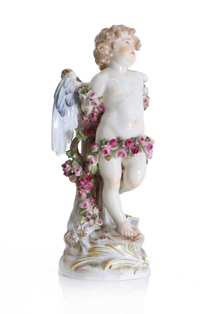 A Meissen standing Cupid figure, 19th century, (1 of 1)