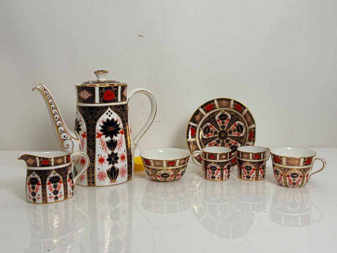 A Royal Crown Derby coffee service, (1 of 2)