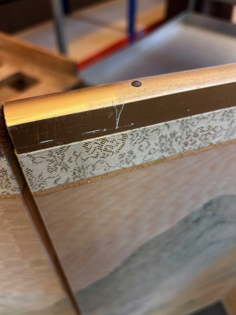 A Japanese four-panel silk screen, 20th century, - 9