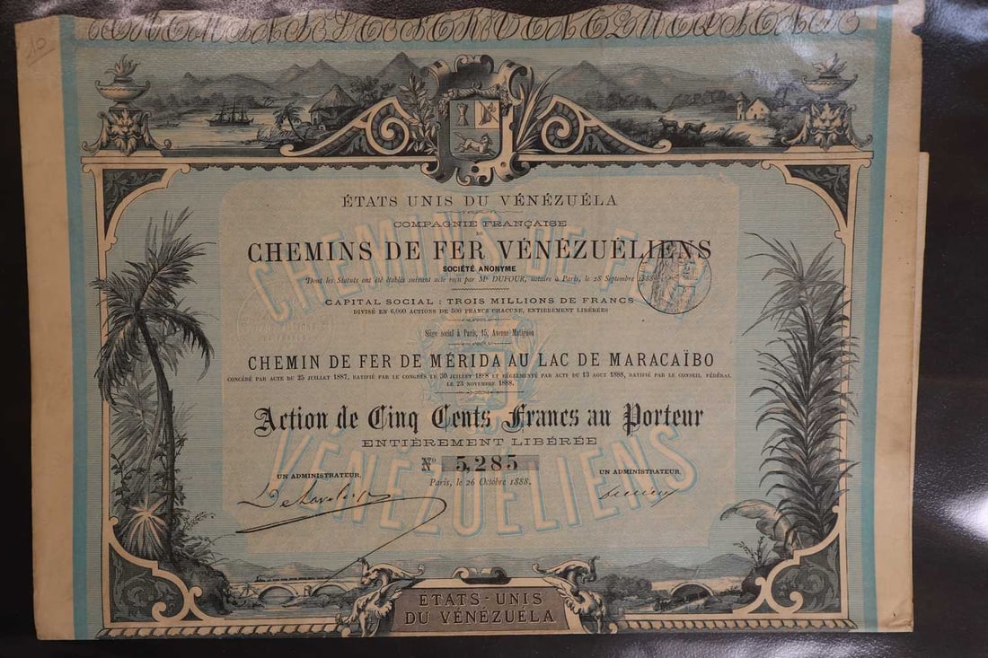 A collection of share certificates, - 3