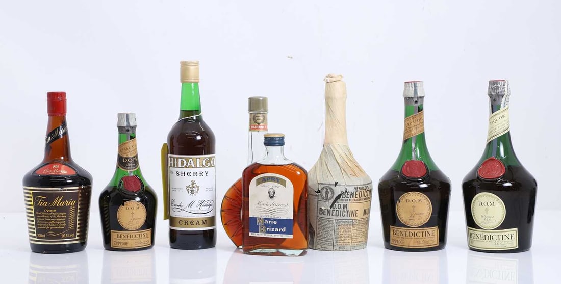 A selection of spirits,