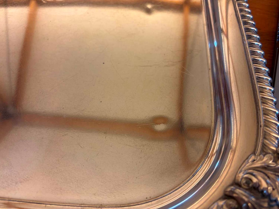 A Sheffield-plated salver, 19th century, - 9