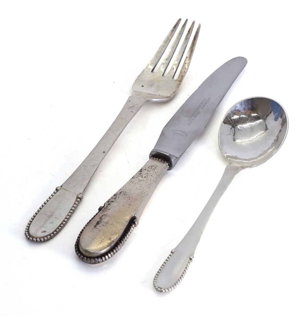 A collection of Georg Jensen 'Kugel' pattern sterling silver flatware, (1 of 1)