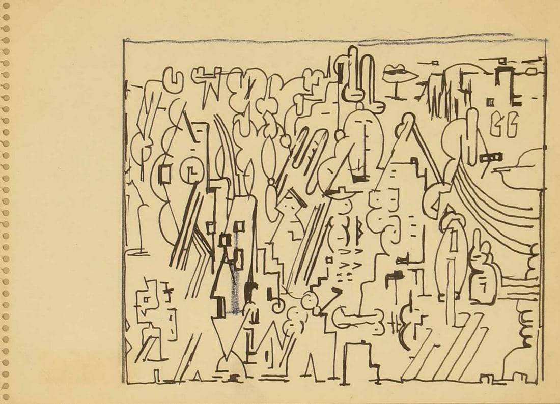 ▲ Sir Eduardo Paolozzi RA (British, 1924-2005) Untitled (1 of 3)