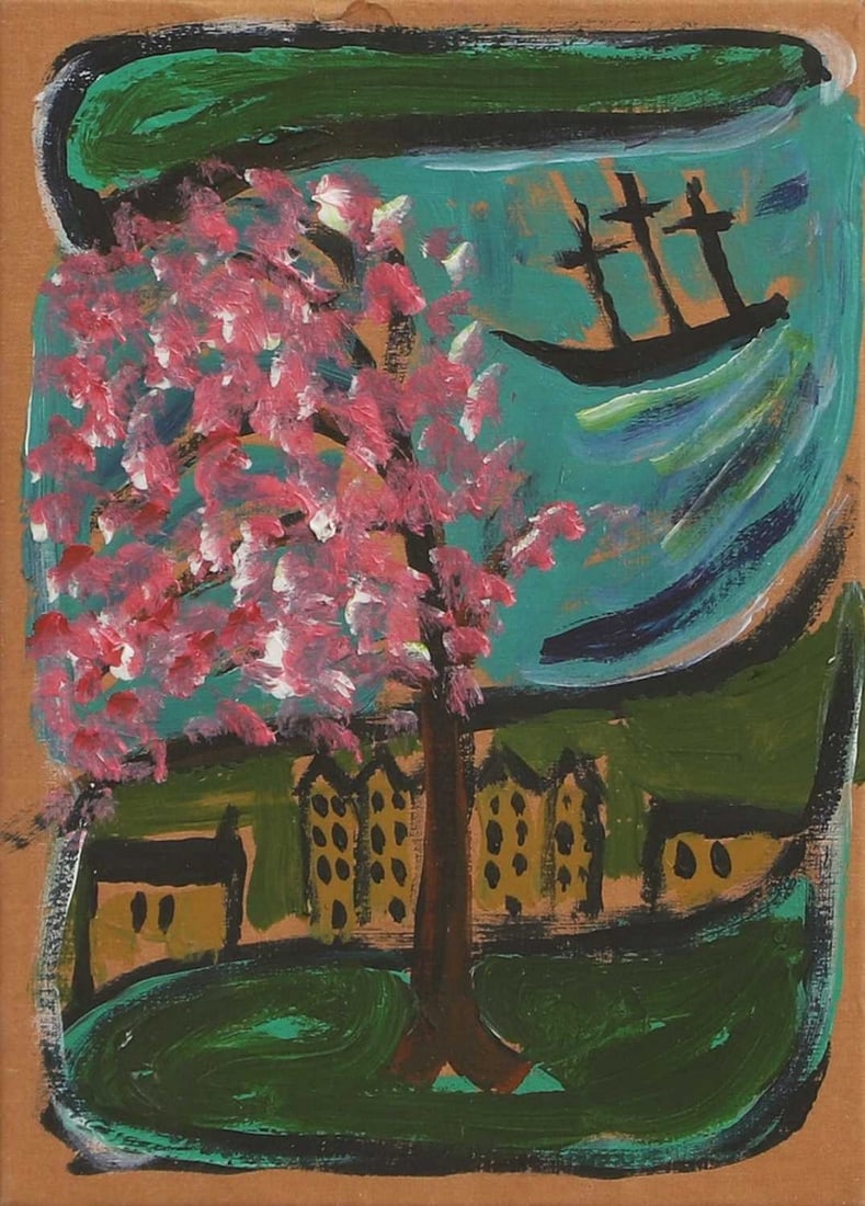 ▲ Billy Childish (British, b.1959) 'Sailing Away': ▲ Billy Childish (British, b.1959) 'Sailing Away' oil on cardboard box, signed 'Billy Childish' and numbered 12/100 inside box lid, containing three books, 'Evidence Against Myself', 'The Boss o