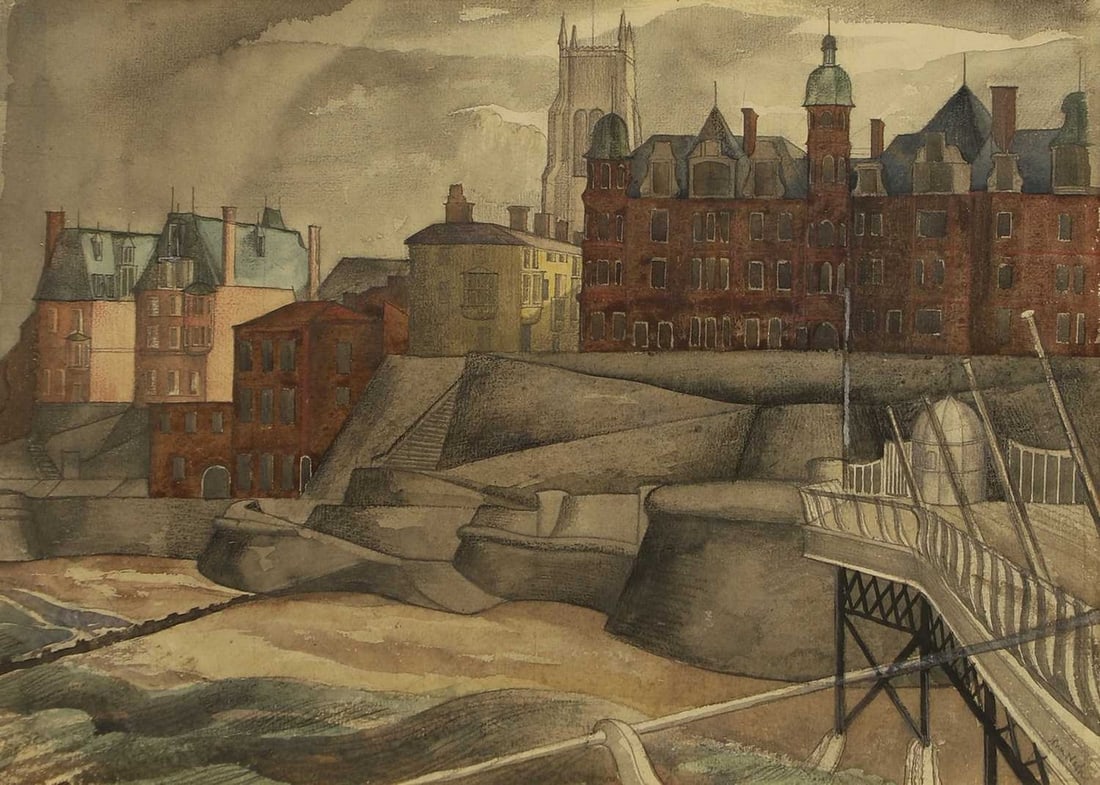 ▲ John Nash RA (British, 1893-1977) View from Cromer Pier (1 of 4)