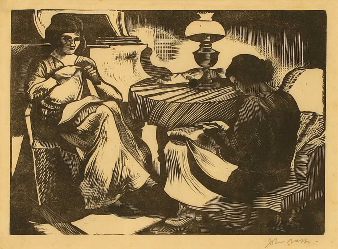 ▲ John Nash RA (British, 1893-1977) 'Quiet Evening' (1 of 3)