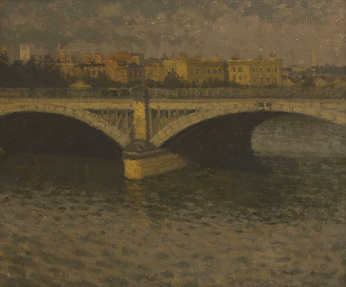 ▲ Robert Buhler RA (British, 1916-1989) 'Grosvenor Bridge I' (1 of 4)