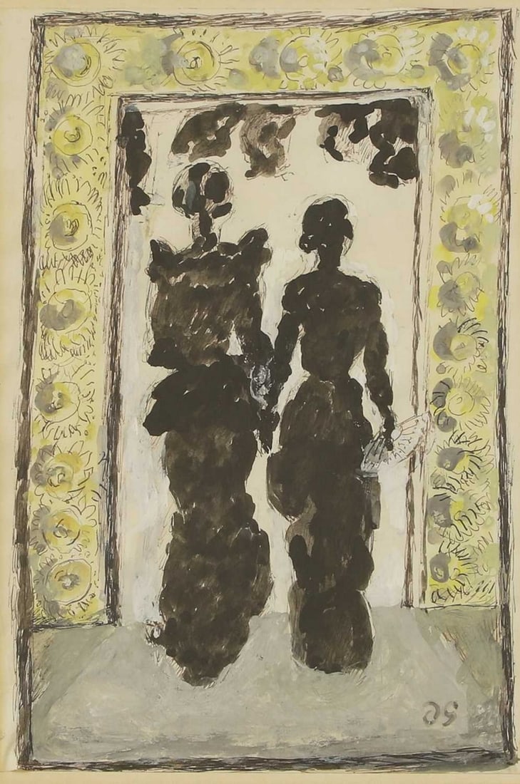 ▲ Duncan Grant (British, 1885-1978) Silhouette of two ladies (1 of 4)