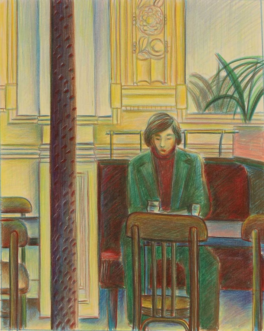 English School, 20th/21st century A group of studies of European cities and interiors: English School, 20th/21st century A group of studies of European cities and interiors forty-two, each inscribed with title, pencil and coloured crayon (each sheet 42 x 59cm; unframed) (42) Provenance: