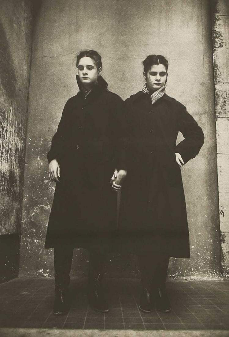 Jane Evelyn Atwood (American, b.1947) 'L'Institut Départemental des Aveugles, Saint-Mandé,: Jane Evelyn Atwood (American, b.1947) 'L'Institut Départemental des Aveugles, Saint-Mandé, France', 1980 silver gelatin print, signed 'Jane Evelyn Atwood' in pen l.r. (image 35 x 24cm; frame