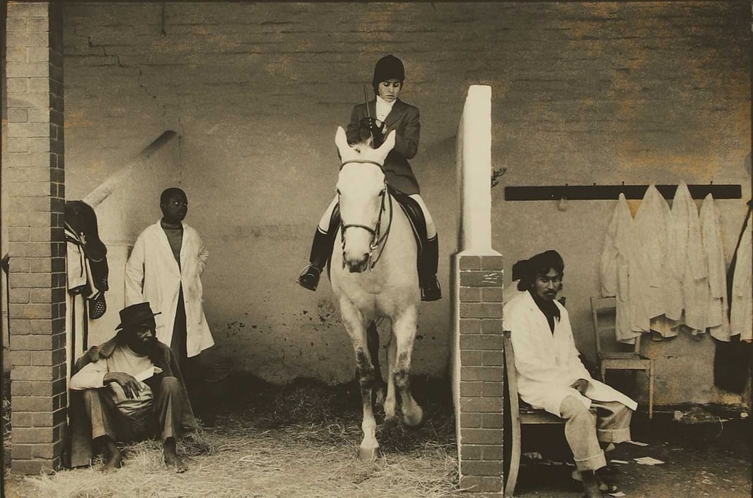 ▲ Abbas Attar (Iranian-French, 1944-2018) South Africa, 1978: ▲ Abbas Attar (Iranian-French, 1944-2018) South Africa, 1978 silver gelatin print, signed 'Abbas', inscribed with title and dated '78' in red pen l.r. (image 21.5 x 32cm; framed 38 x 46cm) Prove