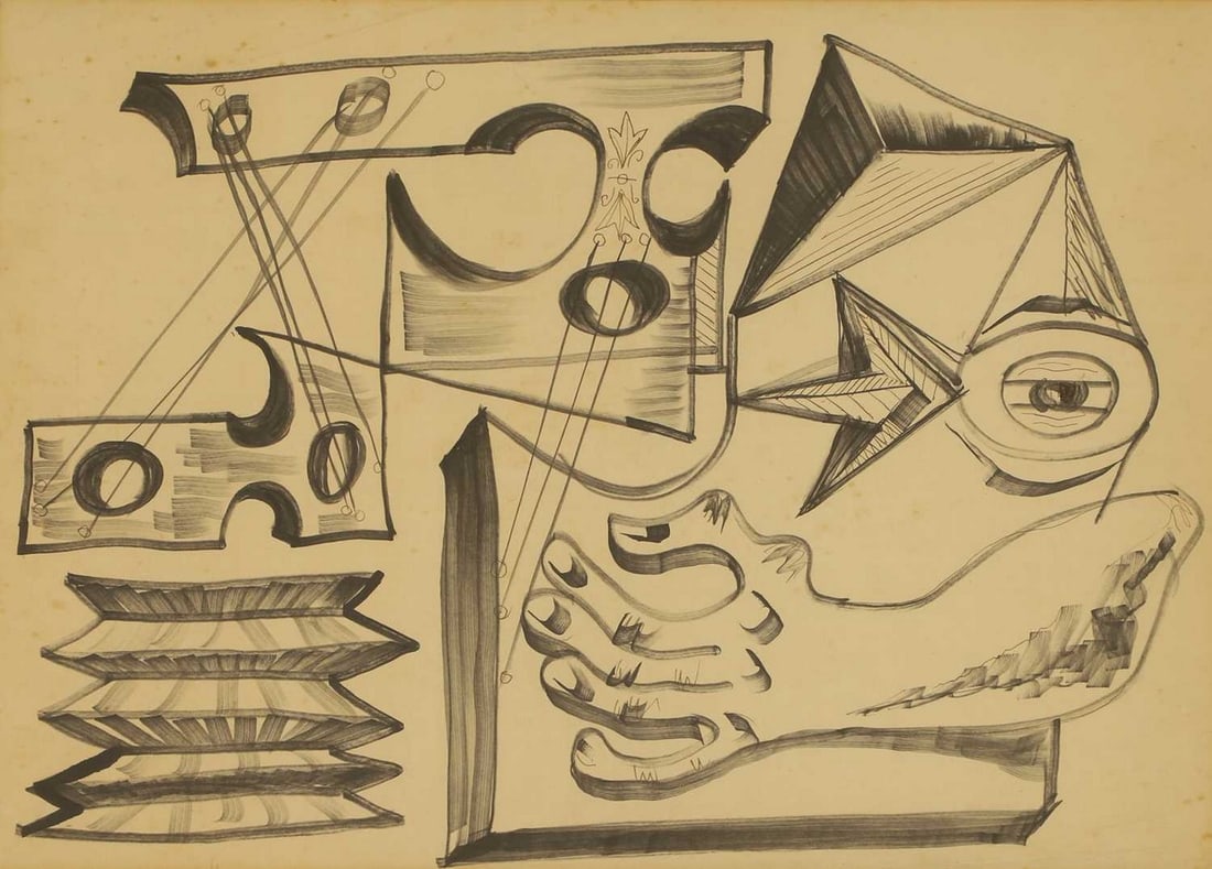 ▲ John Banting (British, 1902-1972) Guitar player (1 of 3)