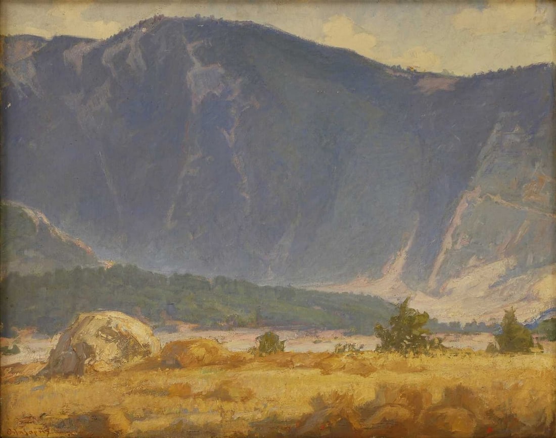 ▲ Theodoros Lazaris (Greek, 1882-1978) Harvesting, Parnassos (1 of 4)