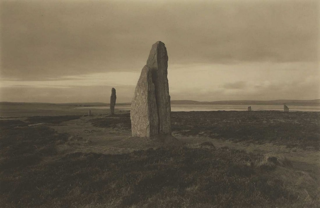 Kenro Izu (Japanese, b.1949) Ring of Brodgar, Scotland, from the 'Sacred Places' series, 1985: Kenro Izu (Japanese, b.1949) Ring of Brodgar, Scotland, from the 'Sacred Places' series, 1985 platinum palladium print, printed 1992, signed and dated 'Kenro Izu 92' in pencil l.r. (sheet 42 x 55cm; 5