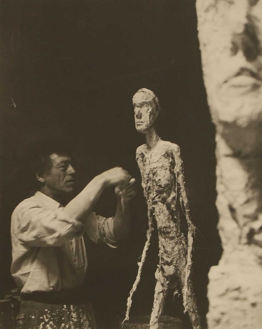 Ernst Scheidegger (Swiss, 1923-2016) Alberto Giacometti in studio (1 of 4)