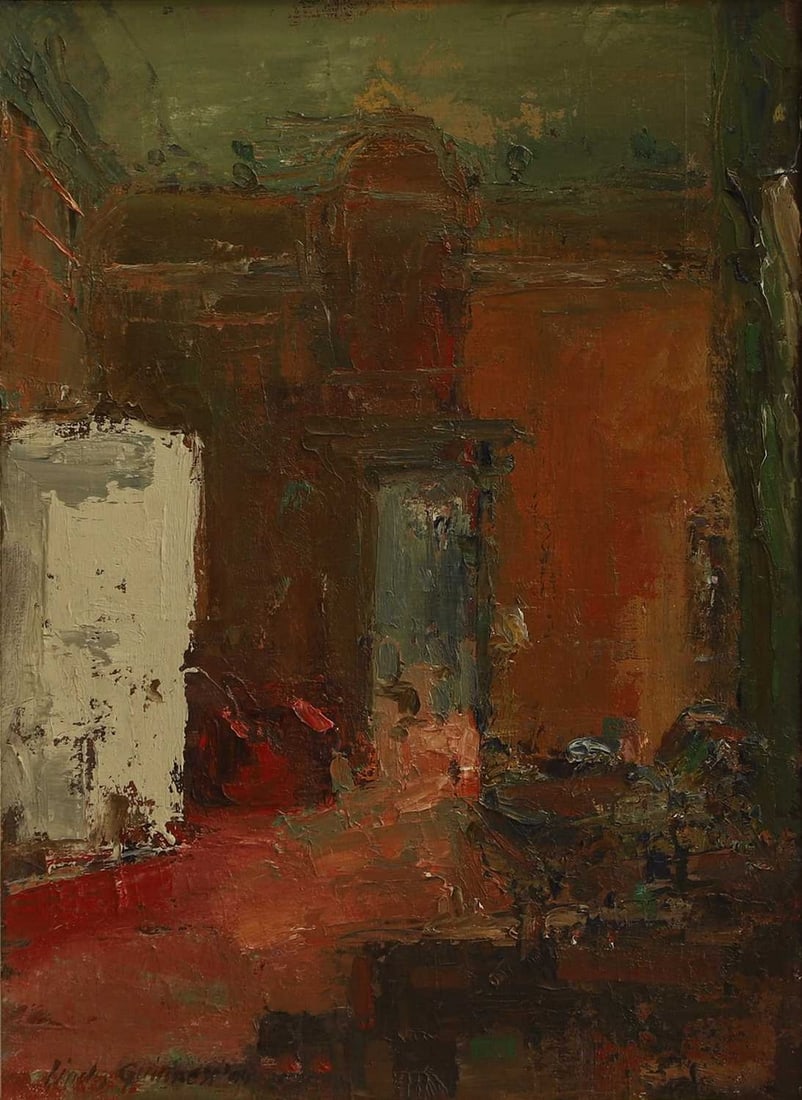 ▲ Lindy Guinness (British, 1941-2020) 'Clandeboye Library': ▲ Lindy Guinness (British, 1941-2020) 'Clandeboye Library' signed and dated 'Lindy Guinness 96' l.l., oil on canvas (41 x 30cm; framed 54.5 x 44.5cm) Provenance: With Jorgensen Fine Art, Dublin;