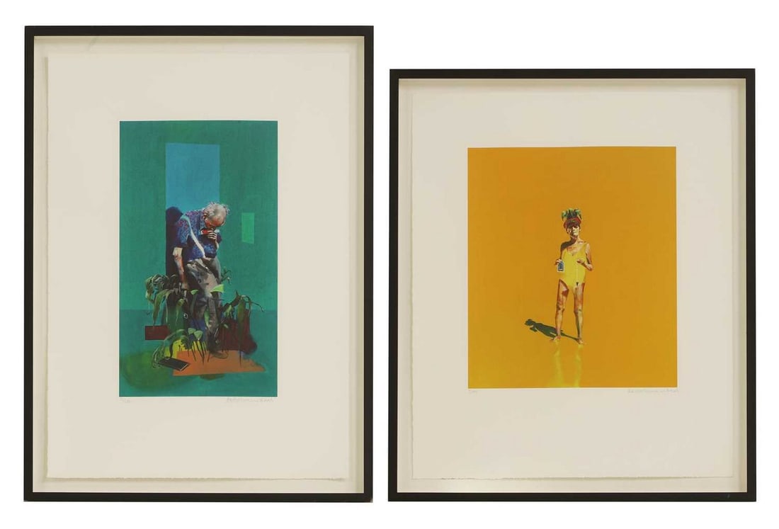 Bartholomew Beal (British, 1989-2019) 'Madame Sosostris', 2014, and 'What Branches Grow', 2014: Bartholomew Beal (British, 1989-2019) 'Madame Sosostris', 2014, and 'What Branches Grow', 2014 two lithographs in colours, both signed 'Bartholomew Beal' in pencil l.r., numbered 7/100 and 12/100