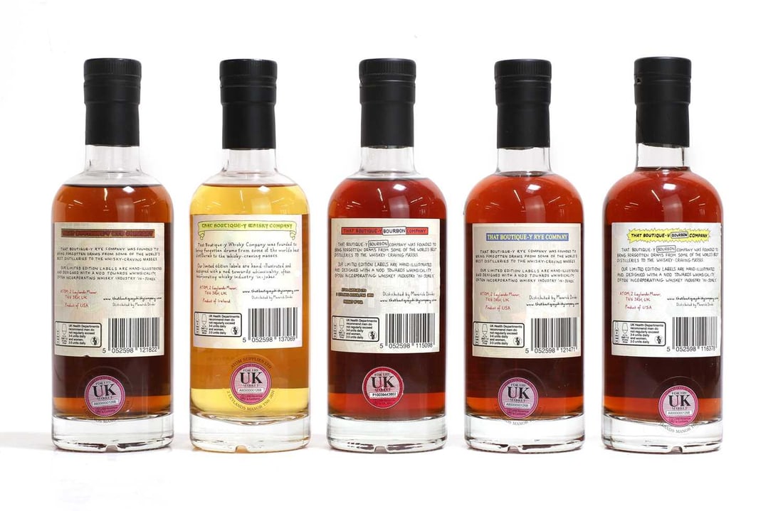 A selection of That Boutique-y Company whiskies, - 2