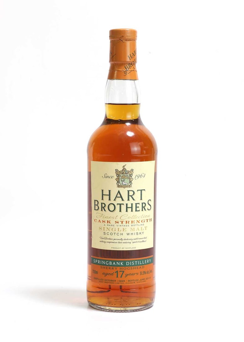 Springbank - 17 years old - distilled 1996: Springbank - 17 years old - distilled 1996 Hart Brothers, Finest Collection, Cask Strength Single Malt Scotch Whisky, 51.5% vol., 700ml (1)