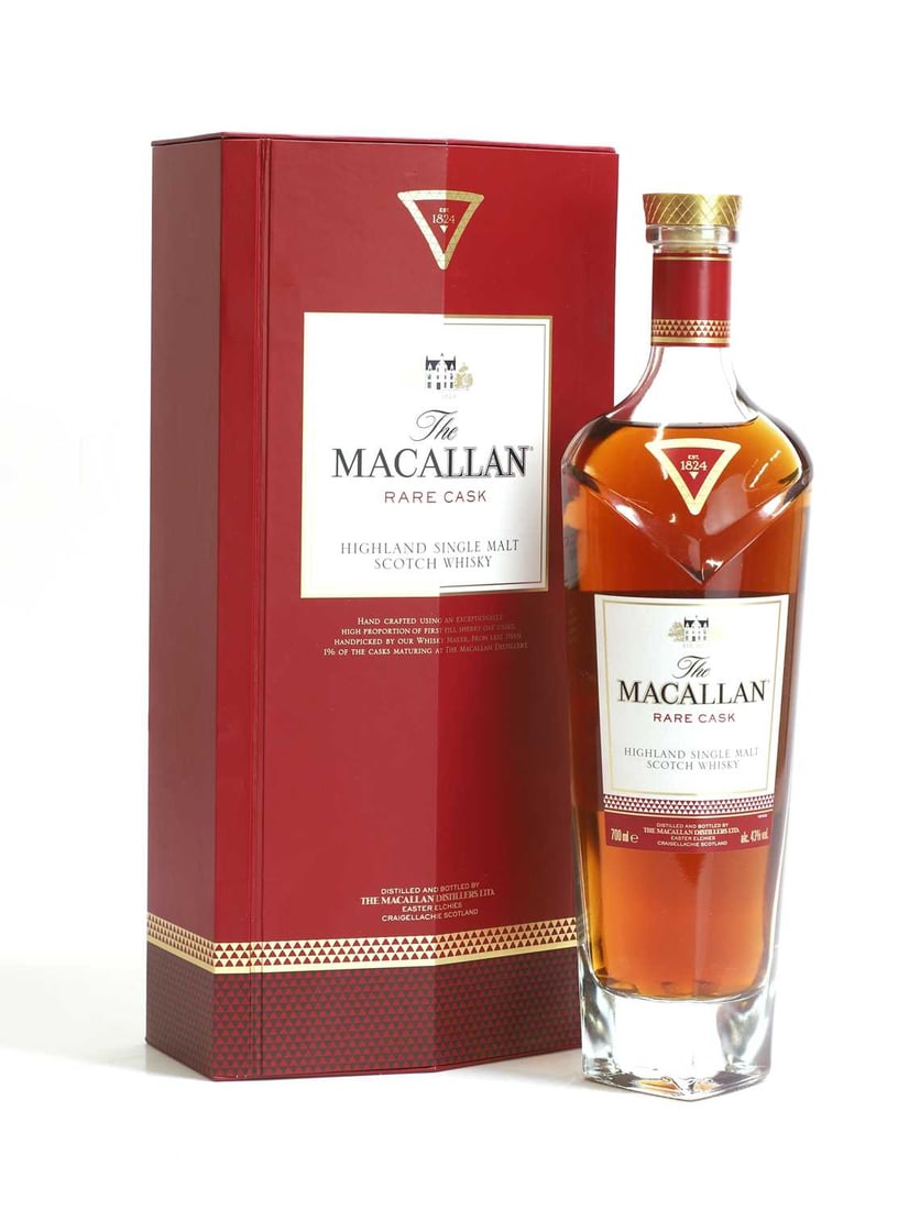 The Macallan - Rare Cask: The Macallan - Rare Cask Highland Single Malt Scotch Whisky, 43% vol., 700ml (1 in presentation box) Inscription inside the box signed by Sarah Burgess, former lead whisky maker at The Macallan,