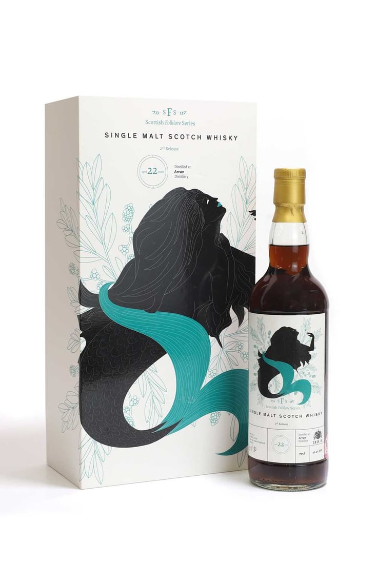Arran - 22 years old - distilled 1997: Arran - 22 years old - distilled 1997 Scottish Folklore Series, 2nd Release 'Selkie', bottled by Cask88, Cask 13, bottle 18/180, 42.4% vol., 700ml (1 in presentation box) 