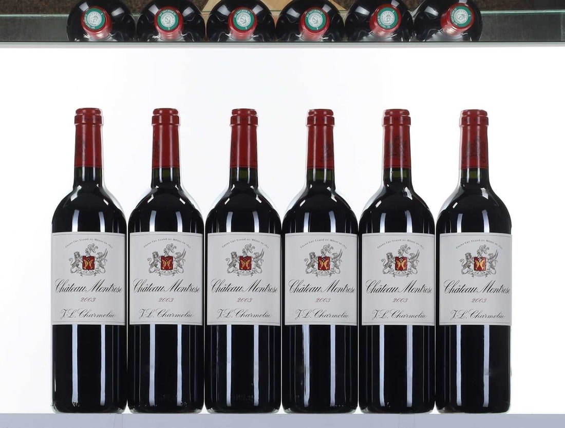 Chateau Montrose, Saint-Estephe, 2003: Chateau Montrose, Saint-Estephe, 2003 (6 OWC) Provenance: Bought and stored with The Wine Society prior to sale with us