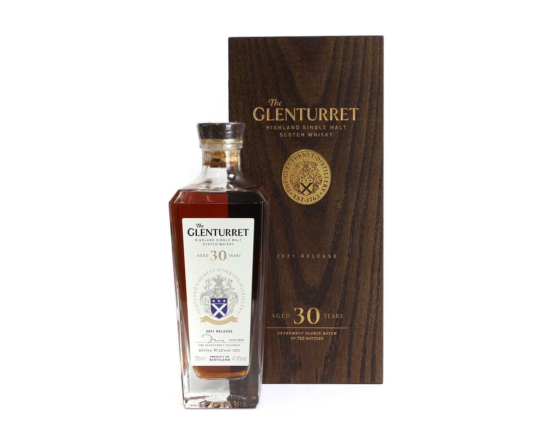 The Glenturret - 30 years - distilled 1991: The Glenturret - 30 years - distilled 1991 2021 release, 41.6% vol., 70cl. (1 boxed) 1 boxed