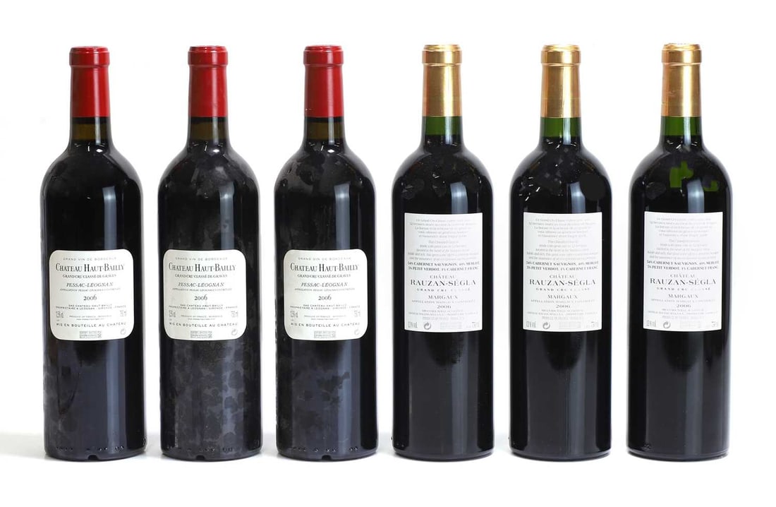 A selection of Bordeaux red wines, - 3
