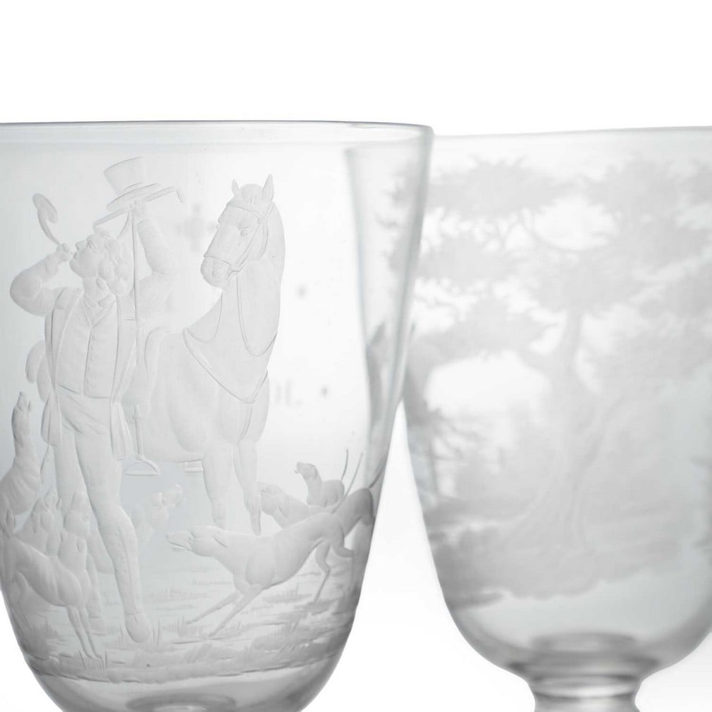 A pair of Victorian goblets by John Peel, 19th century, (1 of 3)