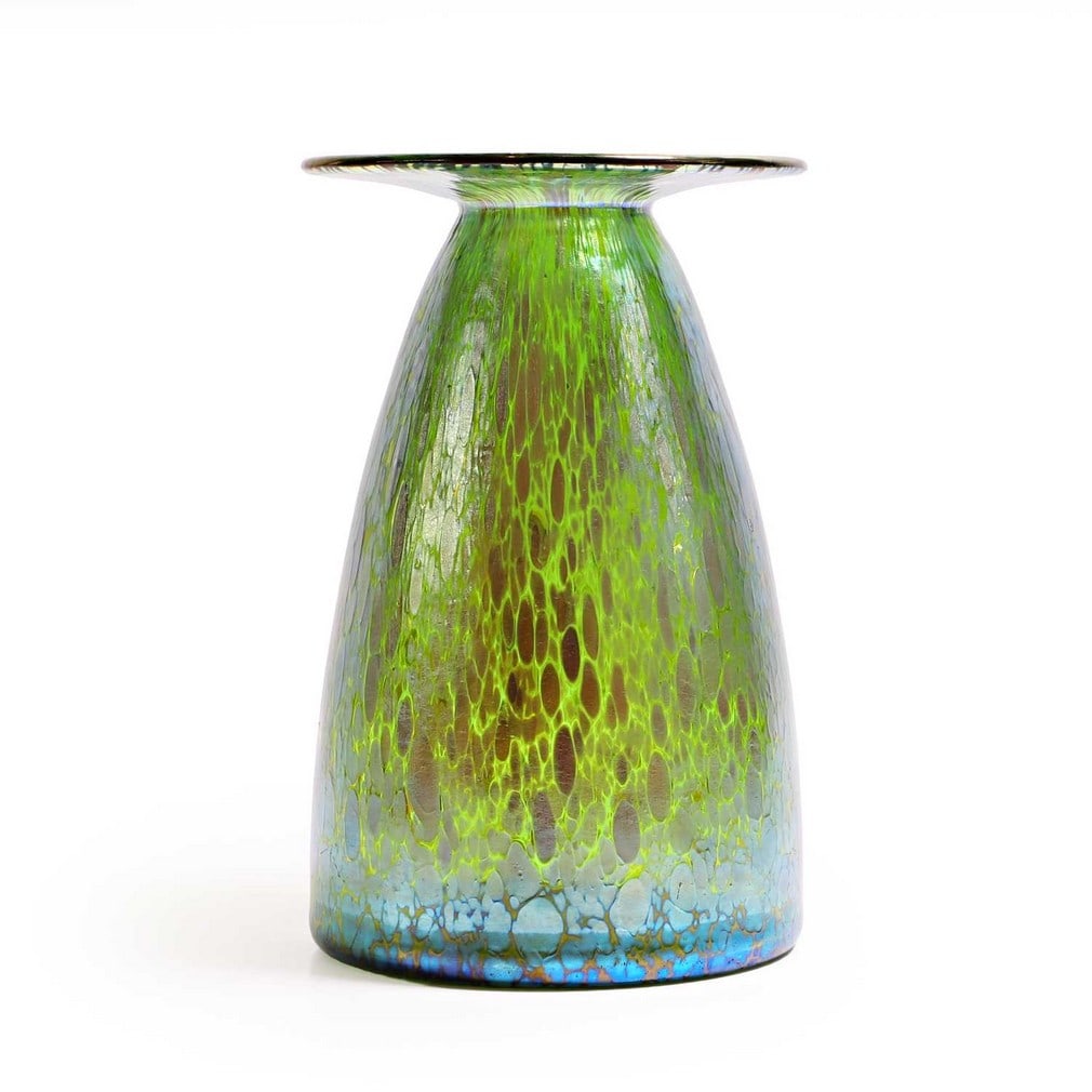 A Loetz 'Crete Papillon' glass vase, circa 1900, Bohemian, (1 of 5)