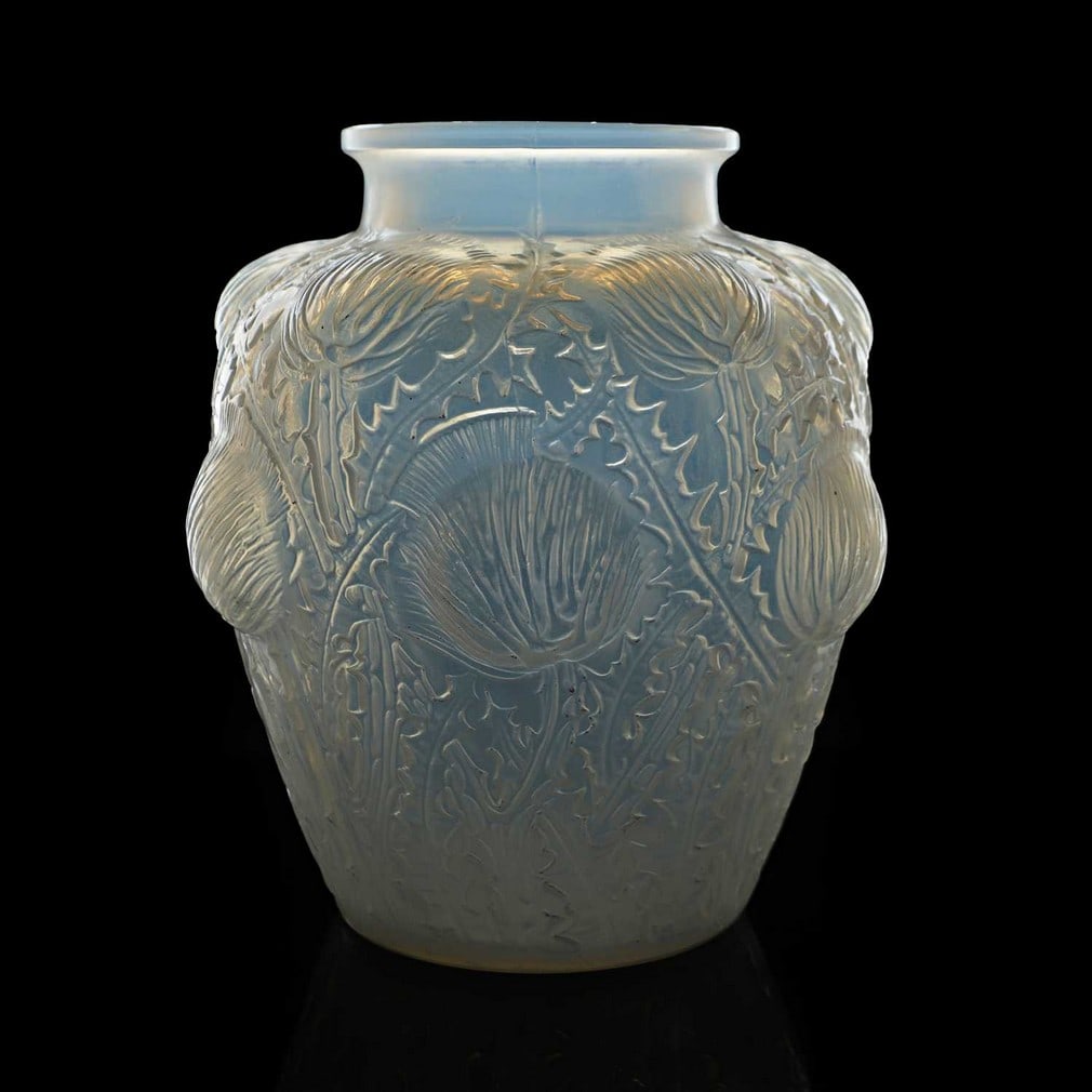 René Lalique (French, 1860-1945), a 'Domremy' vase, No. 979, designed in 1926, (1 of 3)